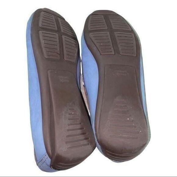 Wirth || Blue Brazilian Leather slip on Moccasins || 6 - Picture 10 of 12